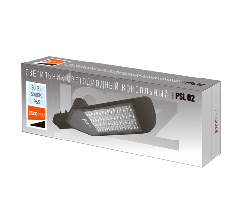 Светильник светодиодный консольный уличный ДКУ PSL 02 30Вт 5000K IP65 GR AC85-265V  5005761  Jazzway