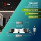 Светильник встраиваемый точечный под лампу GX53 KL70 СН /1 тонкий, 220V, 13W, хром  Б0048956  ЭРА