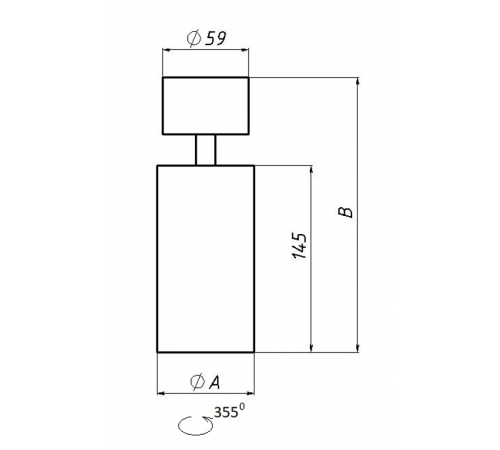 Светильник светодиодный ASTER ROTARY/S 10W D30 940 WH  1957000150  Световые Технологии