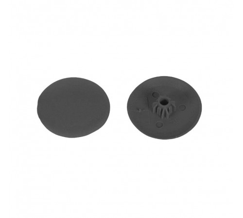 Заглушка для шуруп-стяж. PZ 5 /HEX 5 мм тёмно-серая (50 шт) - пакет  Krep  108778  Tech-KREP