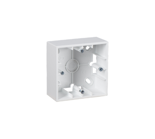 Simon 15 Белый Монтажная коробка для накладного монтажа, 1 пост  1590751-030  Simon