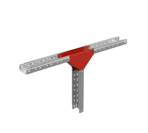 Т-отвод вертикальный вниз 50х300 мм "ПЛЮС"  TDVplus50-300  КМ-профиль