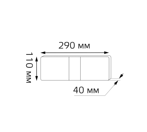 Светильник светодиодный для зеркал Iola BR031 6W 300lm 200-240V 290mm LED 1/20  BR031  Gauss