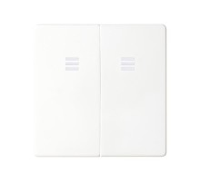 Клавиша двойная для выключателя с голубой подсветкой белого цвета S82  8202025-030  Simon