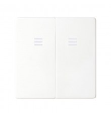 Клавиша двойная для выключателя с голубой подсветкой белого цвета S82  8202025-030  Simon