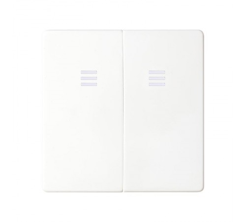 Клавиша двойная для выключателя с голубой подсветкой белого цвета S82  8202025-030  Simon