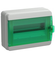 Корпус пластиковый навесной на 12 модулей КМПн-12 IP65 зеленый прозрачная дверь TEKFOR  TF5-KP72-N-12-65-K03-K06 TEKFOR  IEK