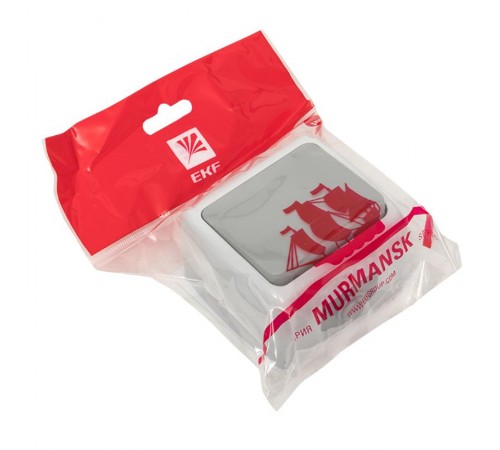 Мурманск Кнопка звонка 1-клавишная 10А IP54 серая EKF  EFZ10-026-30-54  EKF