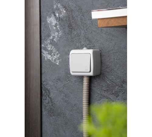 Мурманск Кнопка звонка 1-клавишная 10А IP54 серая EKF  EFZ10-026-30-54  EKF