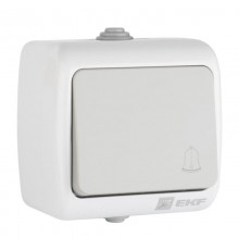 Мурманск Кнопка звонка 1-клавишная 10А IP54 серая EKF  EFZ10-026-30-54  EKF