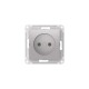 AtlasDesign Алюминий Розетка без заземления без шторок, 16А, механизм, быстрозажимные клеммы  ATN000341S  SE
