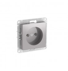 AtlasDesign Алюминий Розетка без заземления без шторок, 16А, механизм, быстрозажимные клеммы  ATN000341S  SE