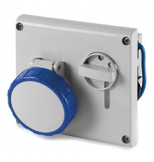 Розетка скрытой уст. с механической блокировкой и верхним расположением разъема IP67 16А 2P+E 230В  DIS4051683  DKC