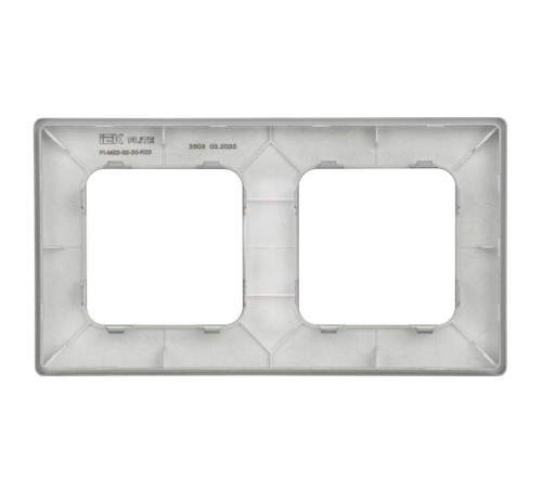 FLITE Classic Рамка 2-ая РУ-2-К-ФлС серый  FI-M22-32-20-K03  IEK