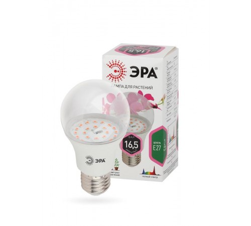 Лампа светодиодная фито для растений 11Вт E27 белый спектр FITO-11W-Ra90-E27  Б0039172  ЭРА