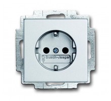 Розетка SCHUKO 16А 250В, с LED подсветкой, future/solo, серебристо-алюминиевый  2013-0-5293   2CKA002013A5293  ABB