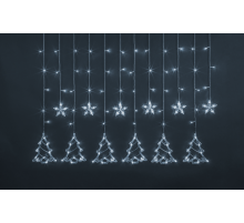 Гирлянда  95 124 NGF-D033-02 (бахрома звезды и елочки CW 2.5*1м IP20)  95124  Navigator