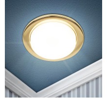 Светильник встраиваемый точечный под лампу GX53 KL70 GD /1 тонкий, 220V, 13W, золото  Б0048954  ЭРА