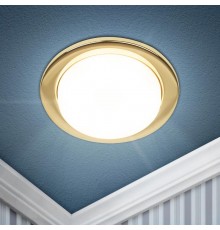 Светильник встраиваемый точечный под лампу GX53 KL70 GD /1 тонкий, 220V, 13W, золото  Б0048954  ЭРА