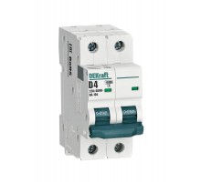 Выключатель автоматический двухполюсный ВА-105 4А D 10кА  13210DEK  DEKraft
