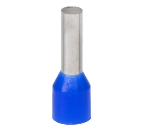 Наконечник-гильза с изолированным фланцем для жилы сечением 2,5кв.мм, длина контактной части  18мм, синий (НШВИ 2.5-18)  IF2.5-18BL  DKC