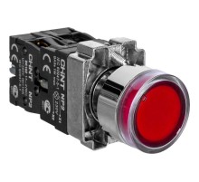 Кнопка управления NP2-BW3465 1НО+1НЗ красная AC/DC230В(LED) IP40  574267  CHINT