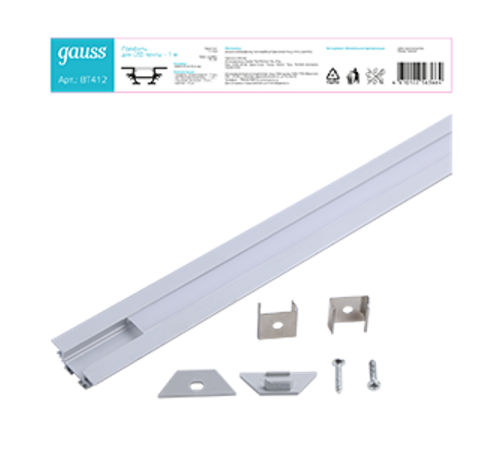 Профиль для ленты LED угловой - 1m 1/50  BT412  Gauss