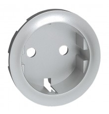 Celiane Титан Накладка розетки с/з, для винт и безвинт зажимов (мех 67153, 67161)  068431  Legrand