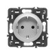 Celiane Титан Накладка розетки с/з, для винт и безвинт зажимов (мех 67153, 67161)  068431  Legrand