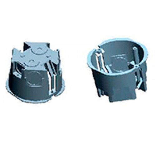 Коробка установочная одно/постовая, для г/к пластиковыми лапками D=65, H=45, IP30  KMS 003  SPL