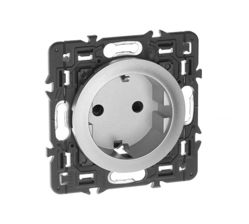 Celiane Мех Розетка с/з с защ. штор., безвинт зажим 2 мод (для накл.68131,68431,66227,64927)  067153  Legrand