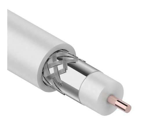 Кабель коаксиальный магистральный RG-11U, 75 Ом, CCS/Al/Al, 83%, бухта 305 м, белый  01-3001  REXANT