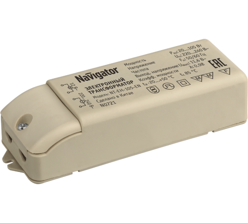 Трансформатор электронный NT-EH-105-EN 240В/12В 105Вт  94433  Navigator