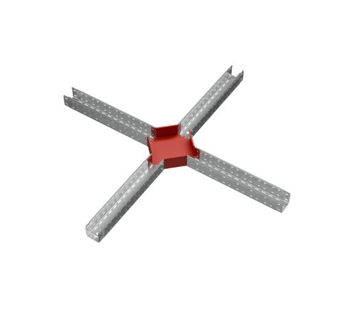 Х-разветвитель 100х100 мм "ПЛЮС"  XDplus100-100   КМ-профиль