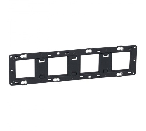 Суппорт Mosaic 4 мест 10 мод.  монтаж на винтах  080254  Legrand