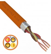 Кабель огнестойкий REXANT КПСЭнг(А)-FRLS 2x2x0,75 мм, бухта 200 м 01-4910-1  REXANT