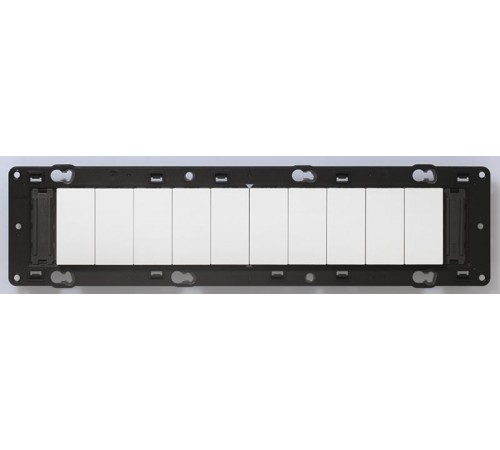 Суппорт Mosaic 4 мест 10 мод.  монтаж на винтах  080254  Legrand