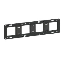 Суппорт Mosaic 4 мест 10 мод.  монтаж на винтах  080254  Legrand