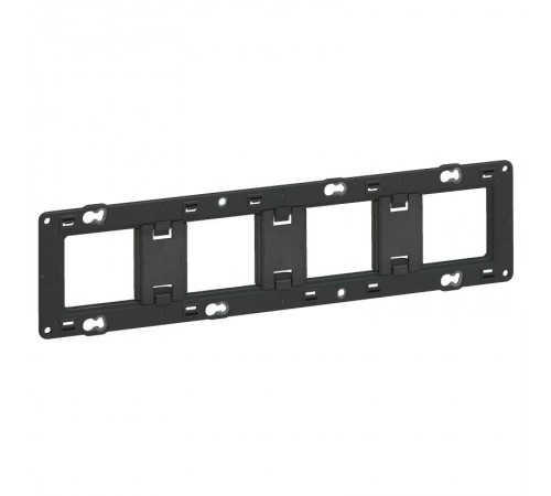 Суппорт Mosaic 4 мест 10 мод.  монтаж на винтах  080254  Legrand