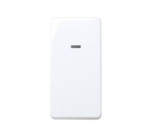 Simon 27 Выключатель 1-кл проходной с 3-х мест с подсветкой, 10А 250В, узкий модуль, S27, белый  27254-64  Simon