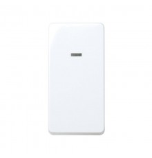 Simon 27 Выключатель 1-кл проходной с 3-х мест с подсветкой, 10А 250В, узкий модуль, S27, белый  27254-64  Simon