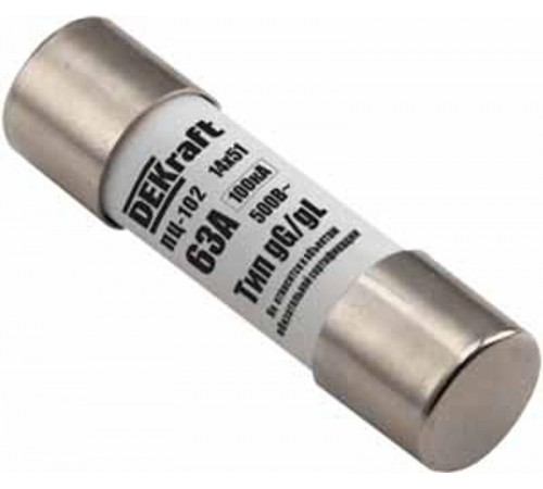 Предохранитель цилиндрический 20A 14x51 ПЦ-102  21377DEK  DEKraft