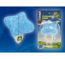 Светильник-ночник DTL-309-Звездочка/BLUE/1LED/01W выключатель на корпусе.  10334  Uniel