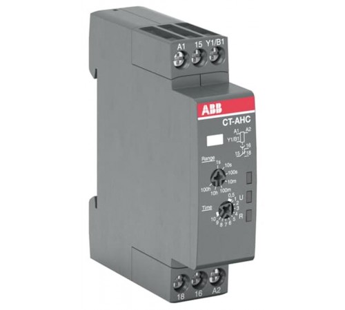 Реле времени CT-AHC.12 компактное (задержка при отключ.) 24-48B DC, 24- 240B AC (7 диапазонов времени 0,05с...100ч) 1ПК  1SVR508110R0000  ABB