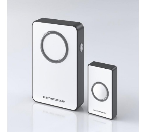 Звонок беспроводной 38M IP20 DBQ27M WL Белый/Чёрный  a055695  Elektrostandard