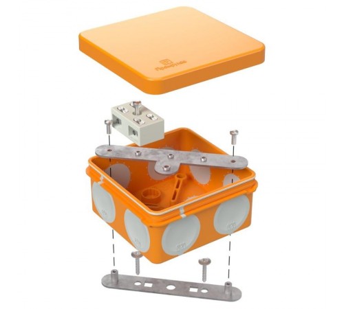 Коробка огнестойкая разветвительная для о/п двухкомпонентная 60-0210-FR6.0-4-2-Р Е15-Е60 80х80х40  60-0210-FR6.0-4-2-Р  Промрукав