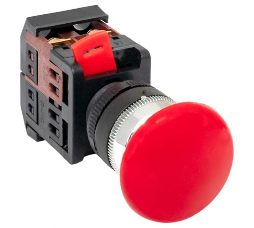 Кнопка AEAL-22  красная с фиксацией NO+NC Грибок EKF PROxima  pbn-aeal-r  EKF