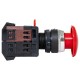 Кнопка AEAL-22  красная с фиксацией NO+NC Грибок EKF PROxima  pbn-aeal-r  EKF
