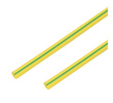 Термоусадочная трубка 25/12,5 мм, желто-зеленая, упаковка 10 шт. по 1 м  55-2507  PROconnect