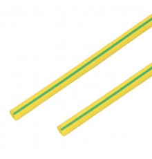 Термоусадочная трубка 25/12,5 мм, желто-зеленая, упаковка 10 шт. по 1 м  55-2507  PROconnect